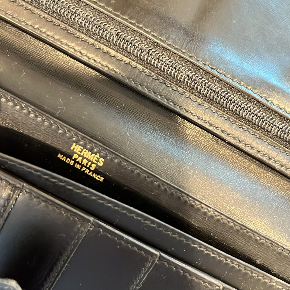 Vintage Hermes Bearn Wallet - Black - Picture 6 of 10